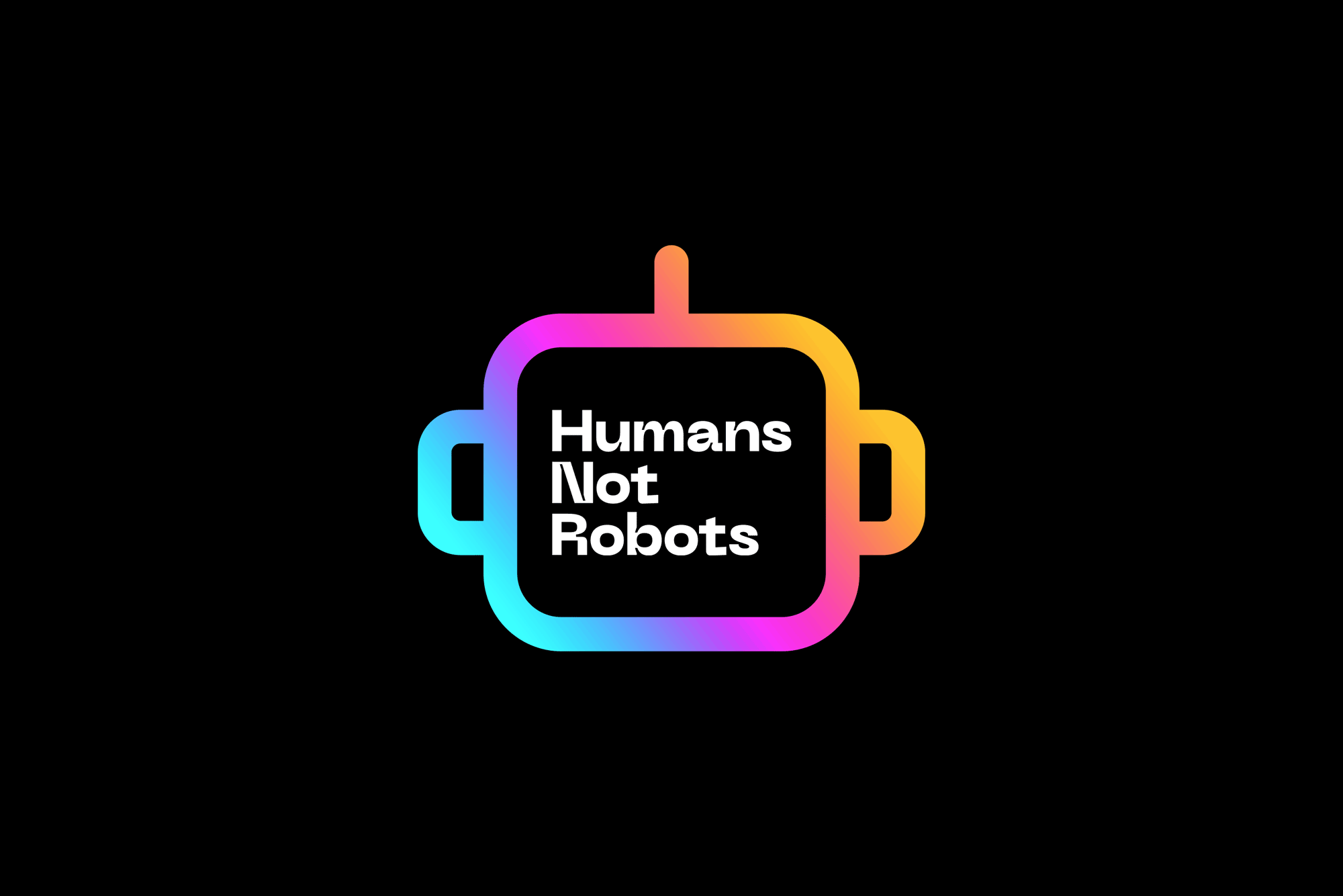 ANIMATED human not robots logo